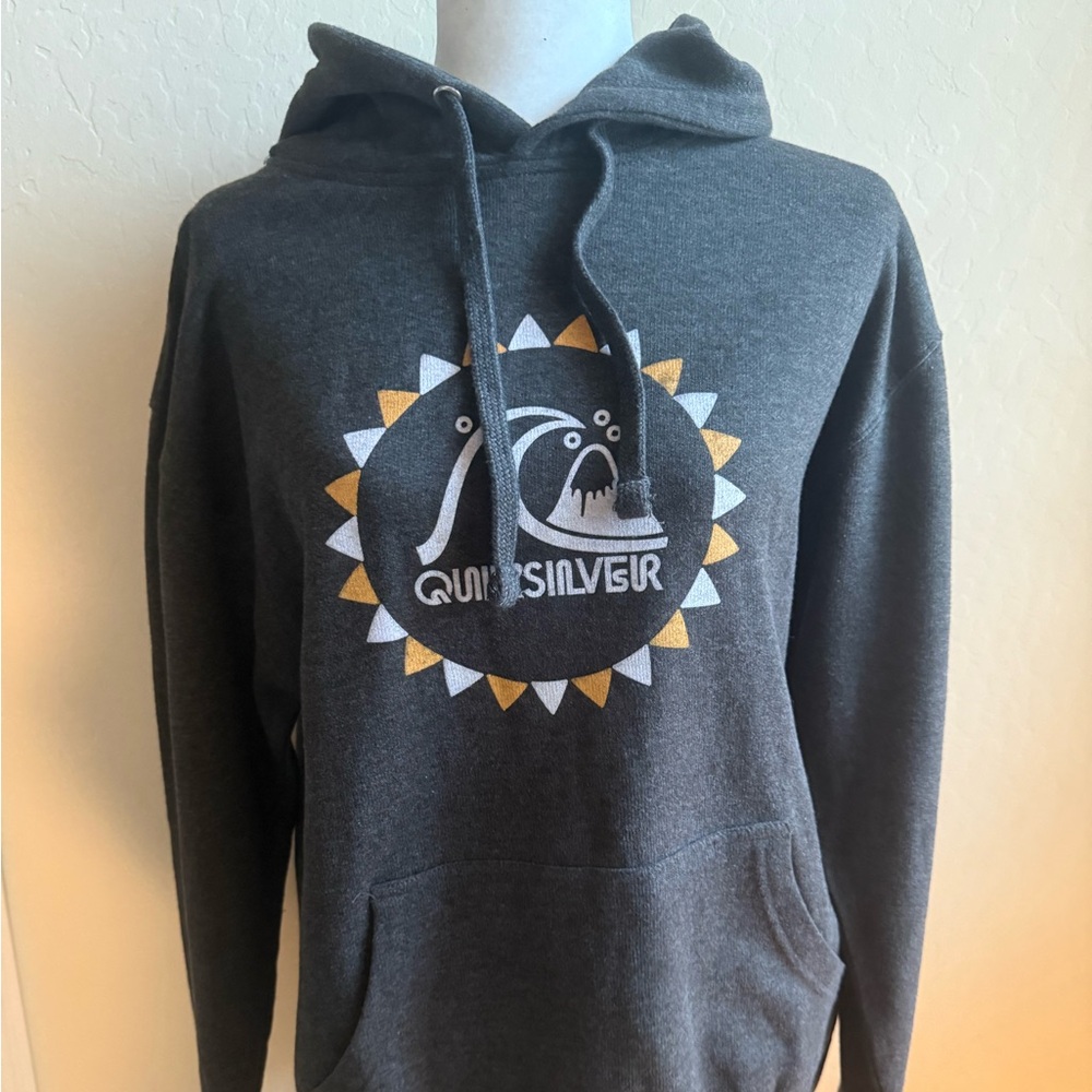 Tilly's Quiksilver Charcoal Hoodie for Men
